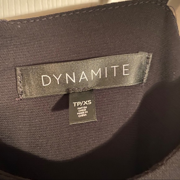 DYNAMITE Black Romper with Fringe - Picture 6 of 6